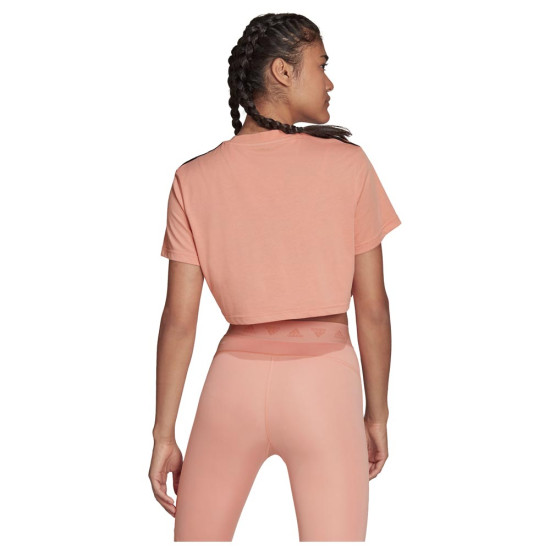 Adidas Γυναικεία κοντομάνικη μπλούζα crop Adidas Γυναικεία κοντομάνικη μπλούζα crop
